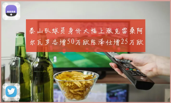 泰山队球员身价大幅上涨克雷桑阿尔瓦罗各增50万欧陈泽仕增25万欧